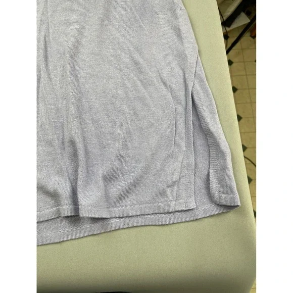 Pure Jill J.Jill Crocus Purple Linen Blend V-Neck Sweater Top 3X New 055834 - Picture 8 of 11